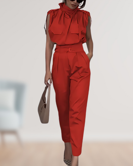 Fin | Elegant and sophisticated 2-piece set Red Two Pieces Sets