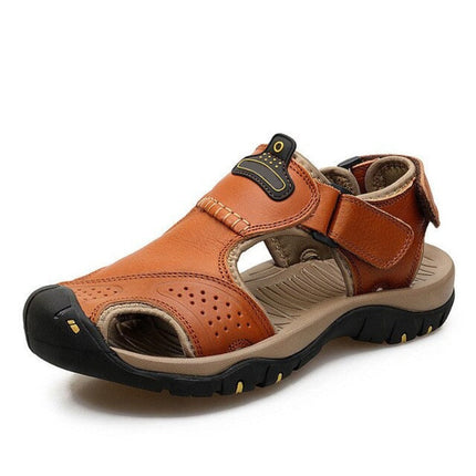 Outdoor Hook-Loop Adventure Sandals Brown Sandals