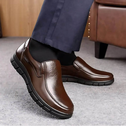 Massimo | Elegant slip-on shoes Brown