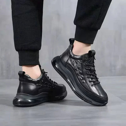 Textured Rugged Street Sneakers Black Casual shoes