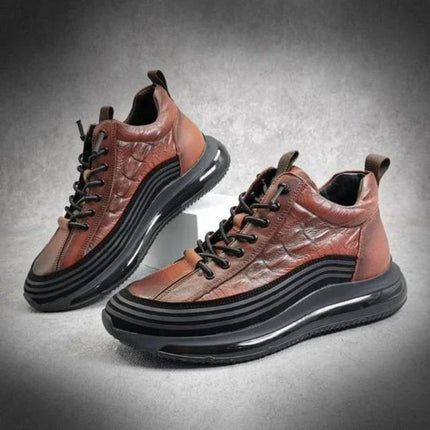 Textured Rugged Street Sneakers Dark Gray Casual shoes