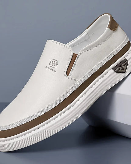 Moderno Leather Loafers White