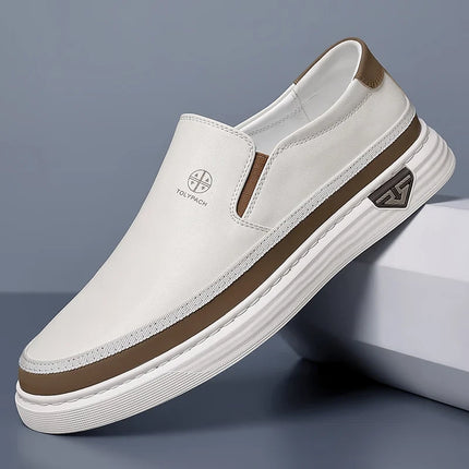 Moderno Leather Loafers White