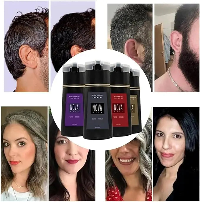 NovaHair Instant Dye Shampoo - Quick Color Refresh beauty