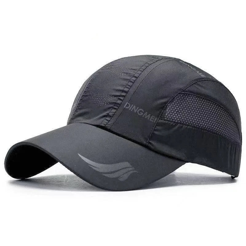 Quick‑Dry Mesh Sports Cap Dark Gray 56-60cm Hats