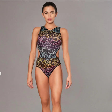 Women's Backless One-Piece Triathlon Swimsuit Without chest pad 1 Swimsuit