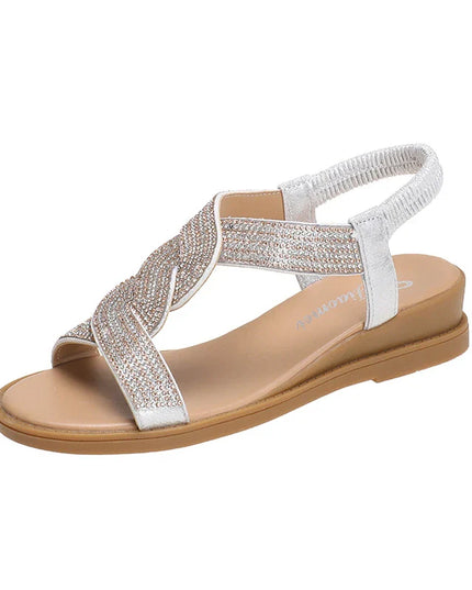 Zinnia™ | Versatile Flat Sandals Silver Shoes & Sandals