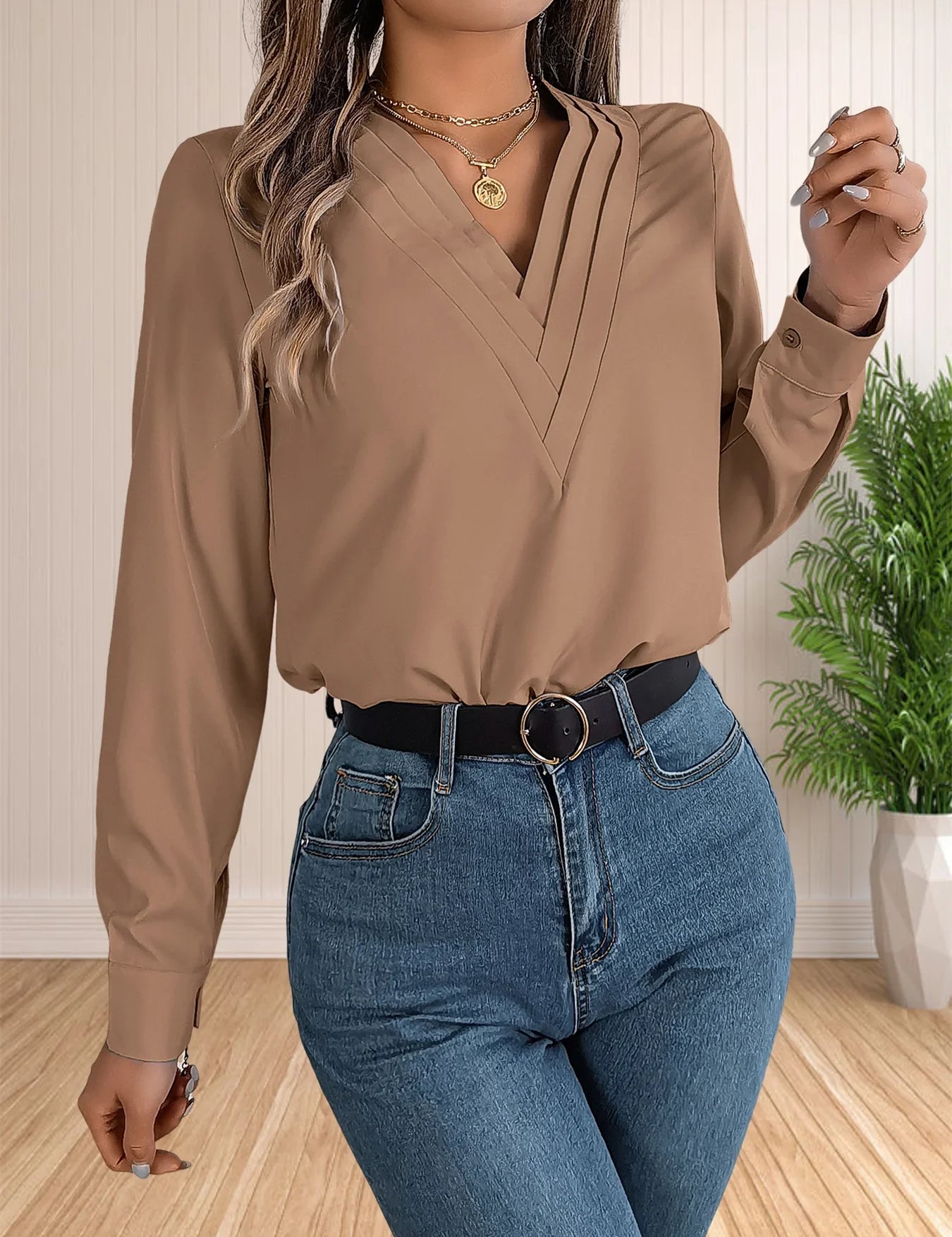 Pamela | Elegant Business Office Blouse