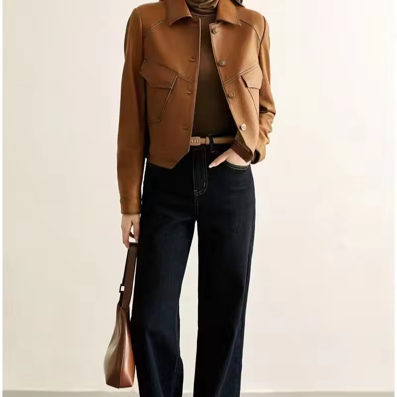 Women's Vintage Genuine Leather Jacket Leather Jacket