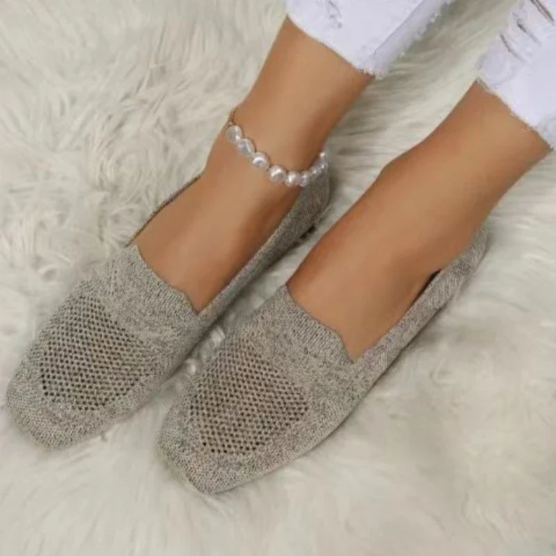 Sadie™ | Cool Moccasin Orthopedic Shoes Gray Shoes & Sandals