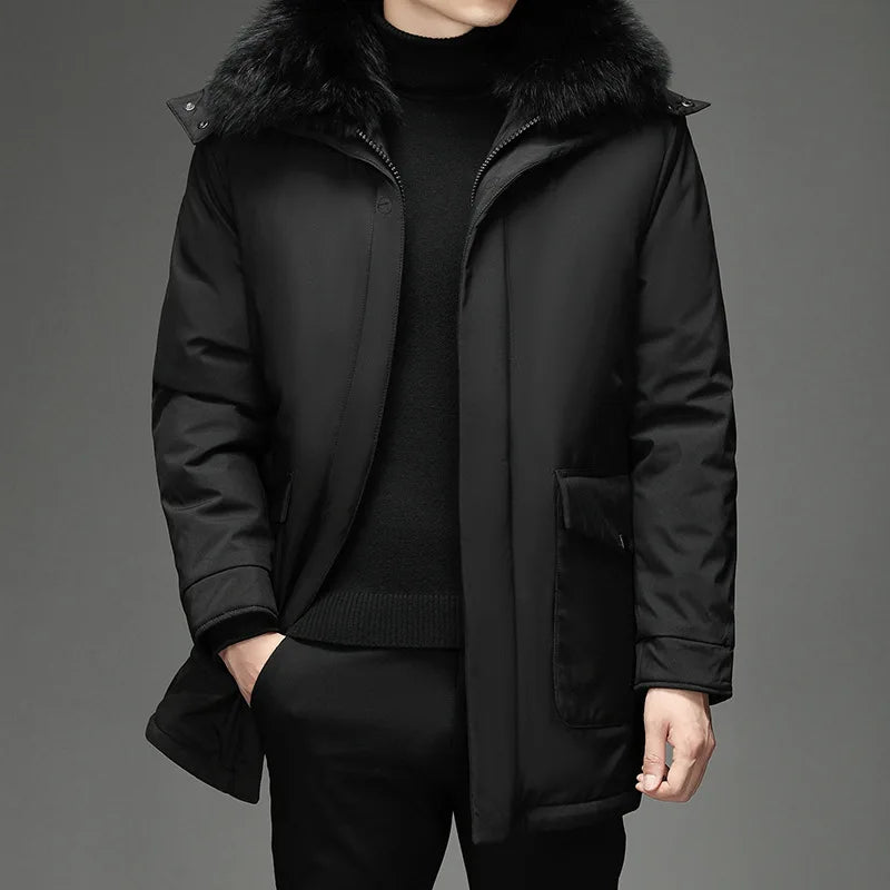 Alpaca Hooded Coat Black Coat