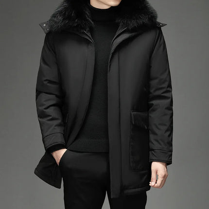 Alpaca Hooded Coat Black Coat