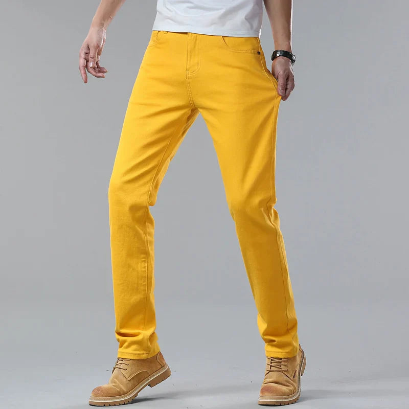 Paolo Sartori™ Casual Jeans Yellow Pants