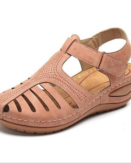 Woman Summer Vintage Orthopedic PU Leather Sandals Shoes & Sandals