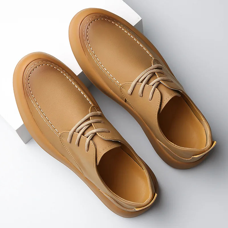 Sahara Leather Sneakers Khaki