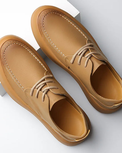 Sahara Leather Sneakers Khaki