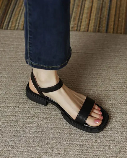 Yara™ | Breathable Open-Toe Sandals Black Shoes & Sandals