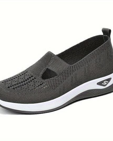 Maya™ - Breathable Knit Sneakers Dark Grey Sandals
