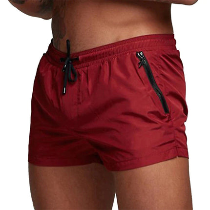 Men's Quick-Dry Swim Trunks Red Shorts
