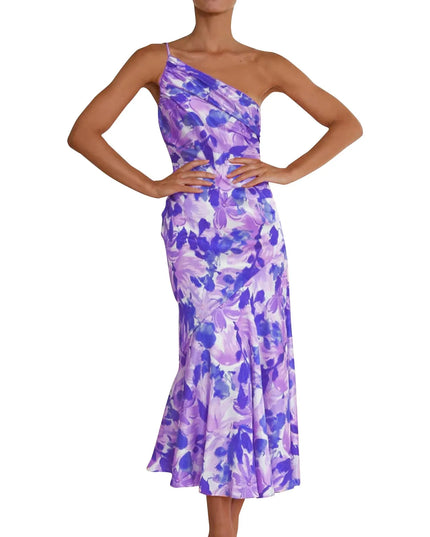 Miriam™ | Elegant Summer Dress Purple Dresses