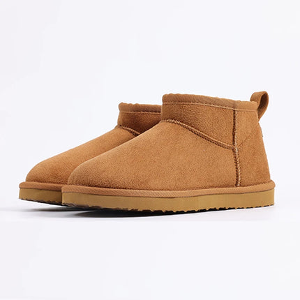 Warm Fuzzy Snow Boots for Winter Brown Fuzzy Snow Boots