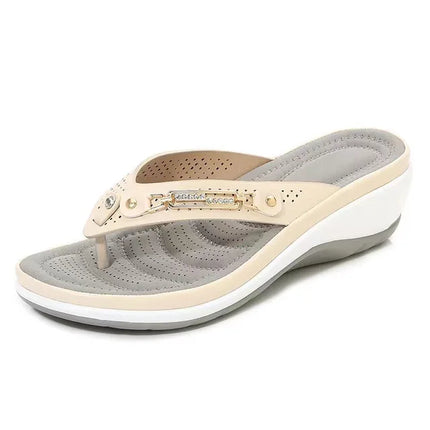 Iza™ Orthopedic Summer Sandals with Soft Footbed Beige Sandals