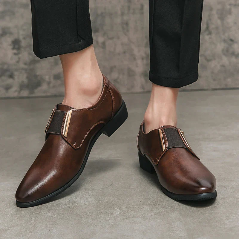 Miles™ - Stylish Soft Leather Shoes Brown
