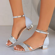 Celeste - Glam Sandals Silver Sandals
