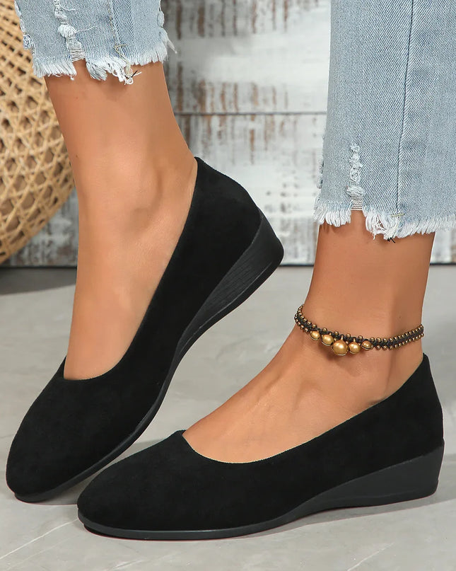 Marlis™ | Elegant Lightweight Non-slip Wedge Shoes Black Shoes & Sandals