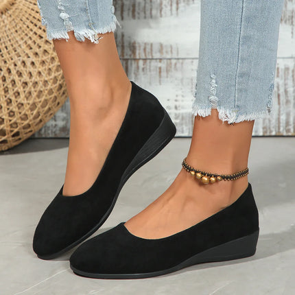 Marlis™ | Elegant Lightweight Non-slip Wedge Shoes Black Shoes & Sandals