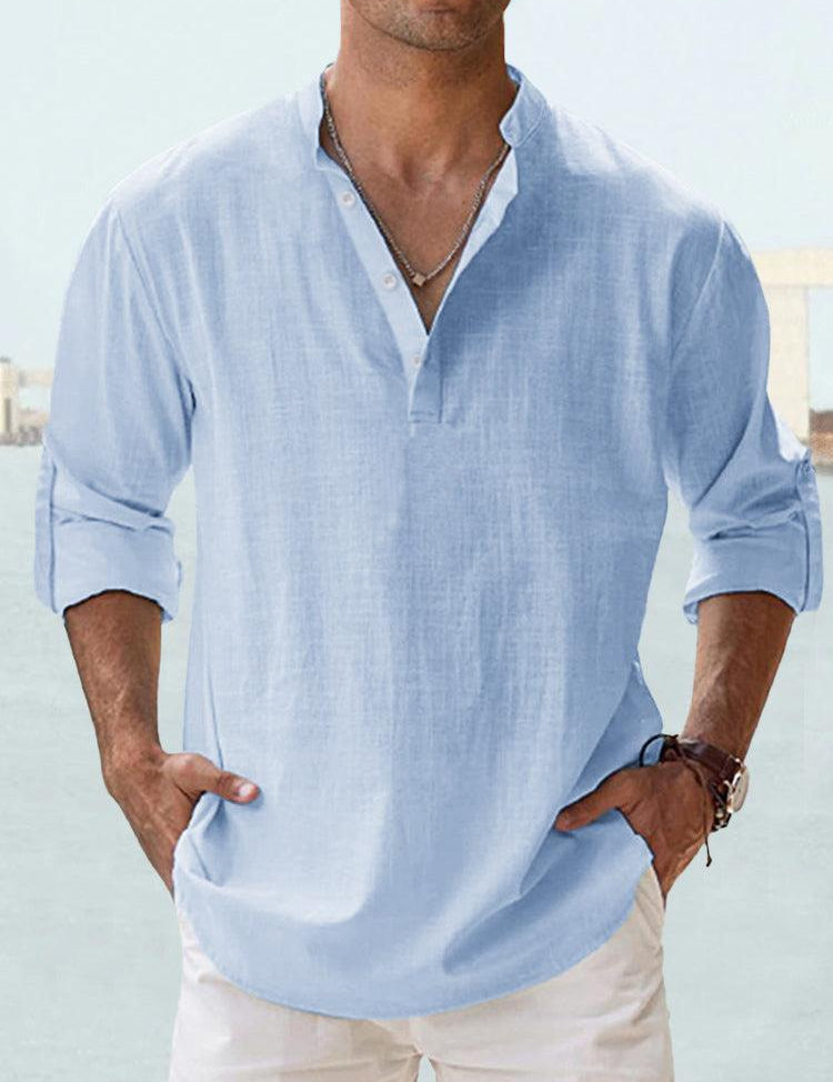 Fresco | Comfortable fresh shirt Light blue