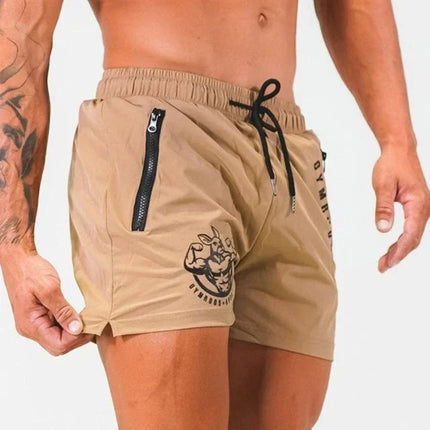 Men's Athletic Gym Shorts Kahki Shorts