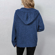Women’s Knit Hooded Cardigan Cardigan