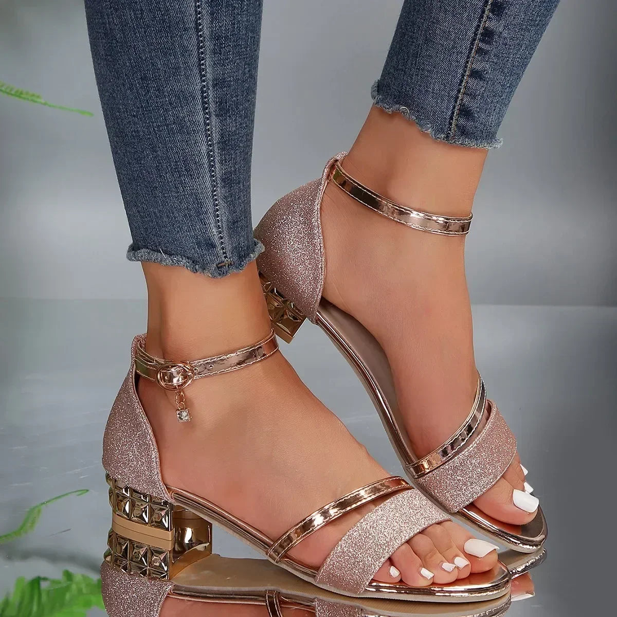 Camille Gold Chain Orthopedic Sandals Sandals