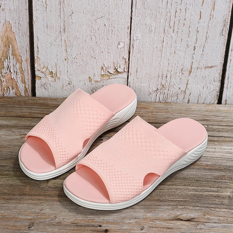 Penelope™ | Orthopedic Wedge Sandals Pink Shoes & Sandals