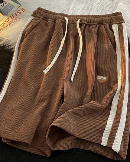 Retro Loose Shorts for Men Brown Men Shorts