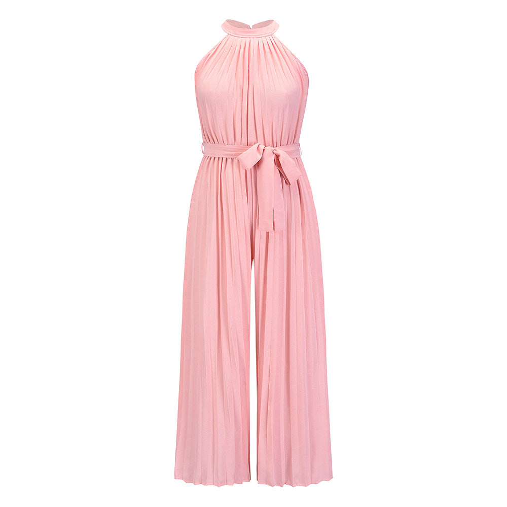 Lucy | Pleated Jumpsuit With Belt
