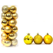 Christmas Ball Ornament Suncatcher Set Gold 3cm Halloween Decorations