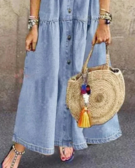 Layla™ | Long Denim Dress Dresses