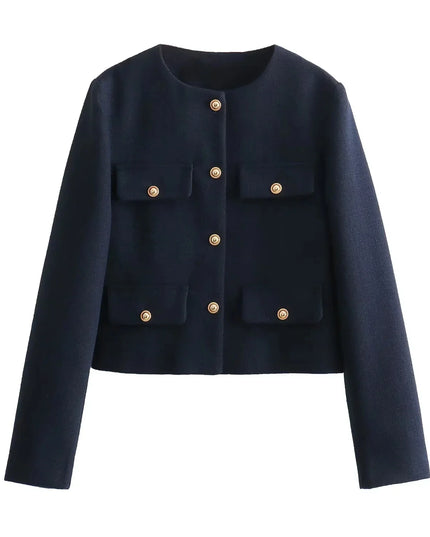 Juliette | Refined Elegance Jacket Navy Blue Elegance Jacket