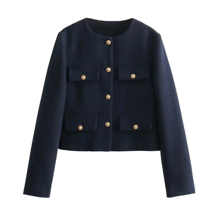 Juliette | Refined Elegance Jacket Navy Blue Elegance Jacket