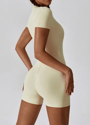 ZipChic Short Sleeve Jumpsuit Jumpsuit