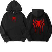 Spider Print Casual Hoodie Hoodie