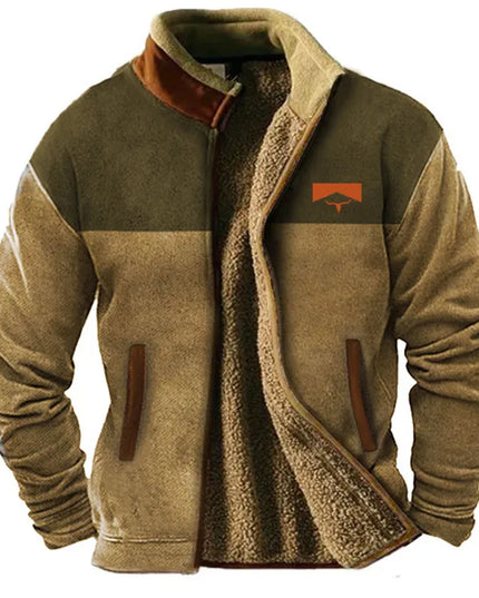 "Outwest" Sherpa Jacket – Ultra Warm Cozy Fleece Outerwear Brown Jacket