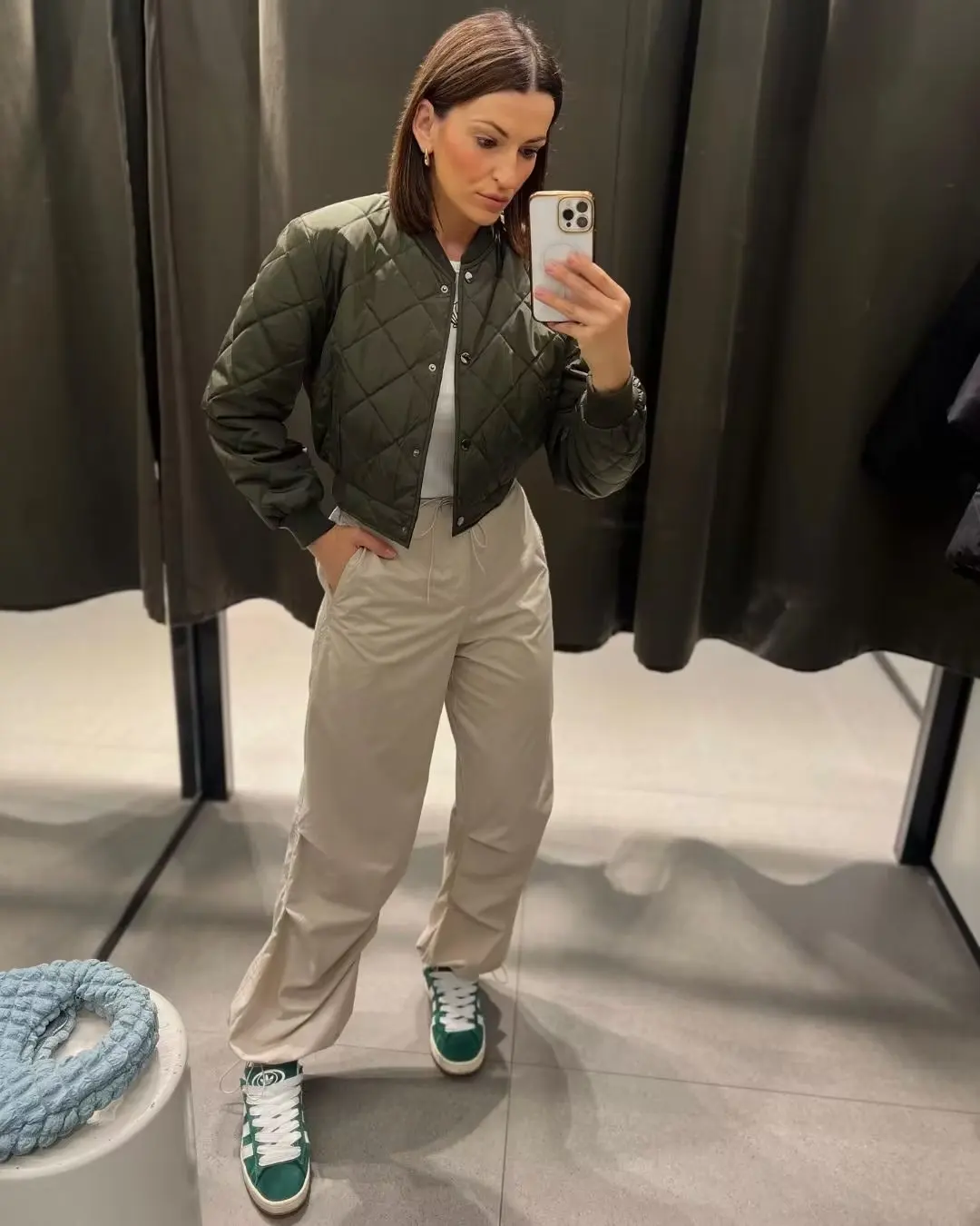 Women's Quilted Bomber Jacket Jacket