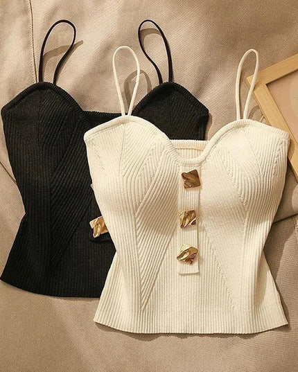 ALENA- Short Knit Top Tank Top