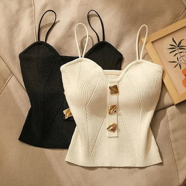 ALENA- Short Knit Top Tank Top