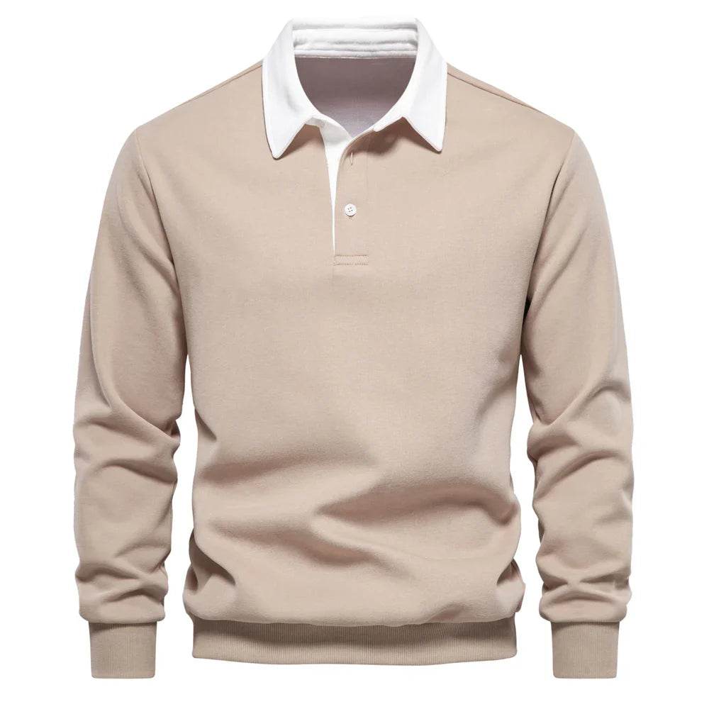 Darren | Timeless Polo Pullover Khaki