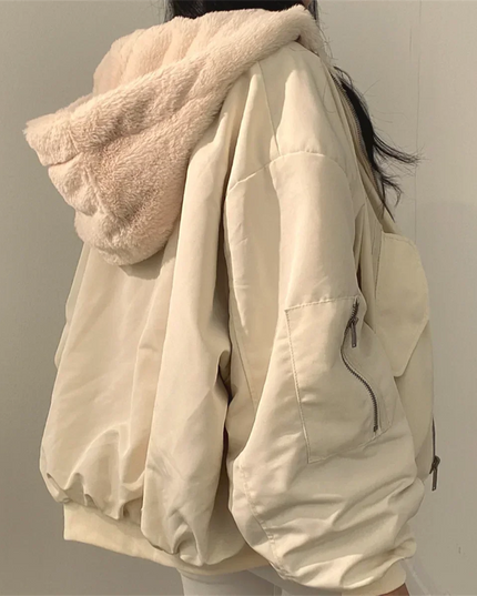 Two-way Hooded Jacket Jacket