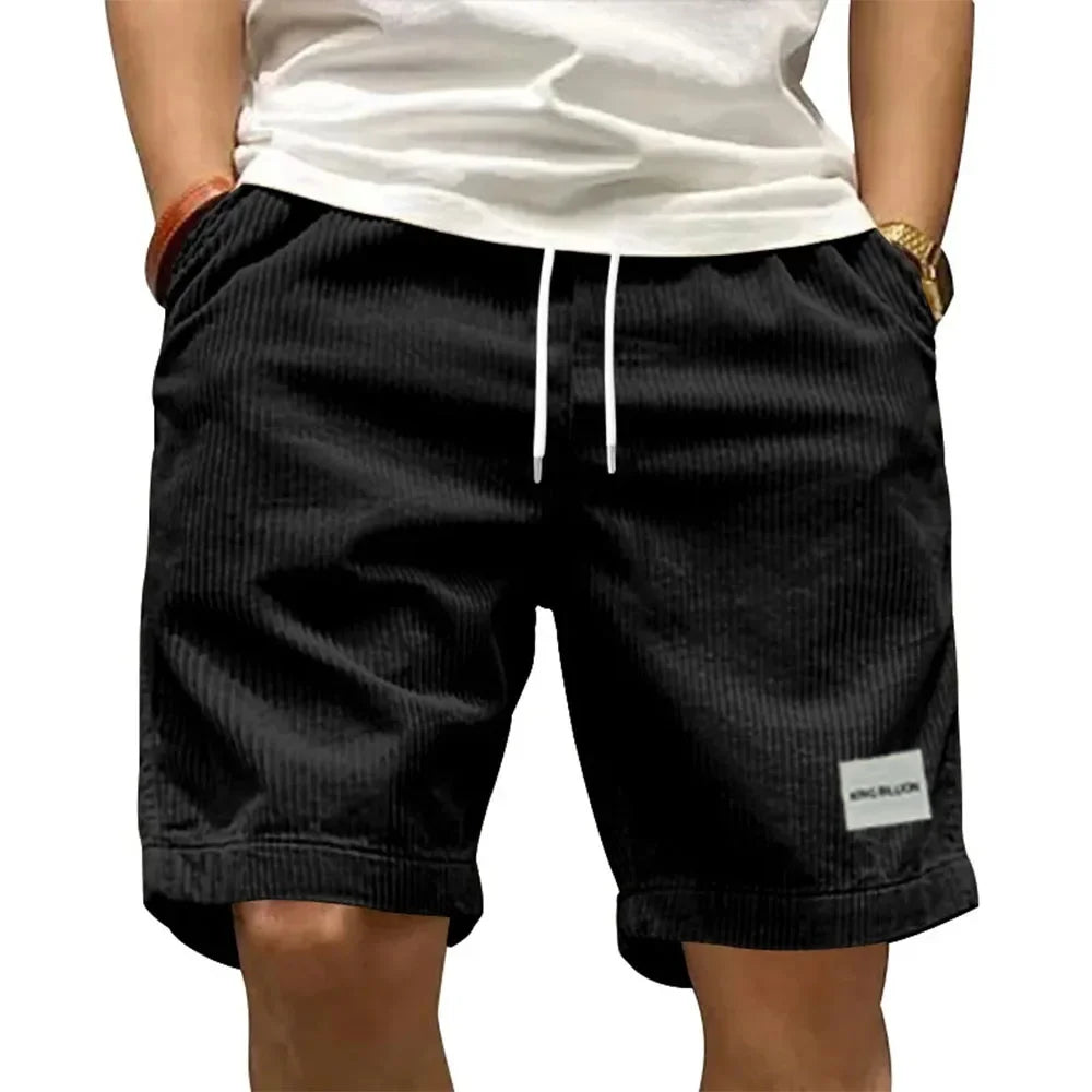 Vintage Corduroy Cargo Shorts Black Shorts
